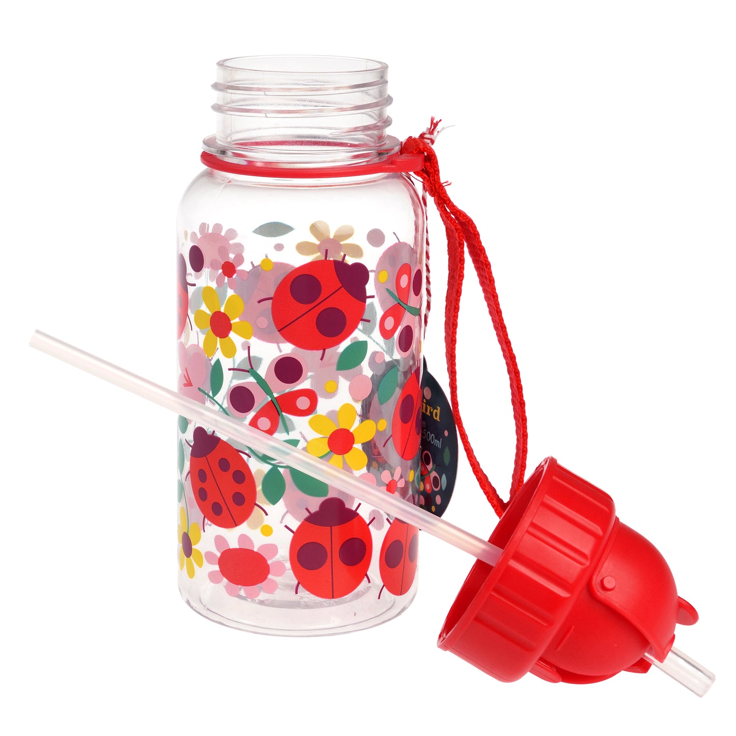 Rex London – Kinderwaterfles ‘Ladybird’ (500ml) – Clear