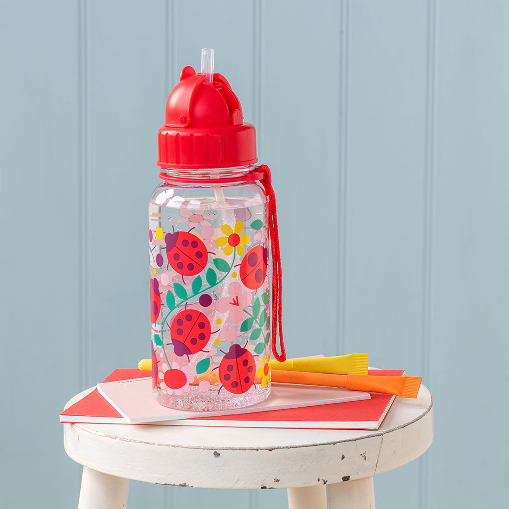 Rex London – Kinderwaterfles ‘Ladybird’ (500ml) – Clear