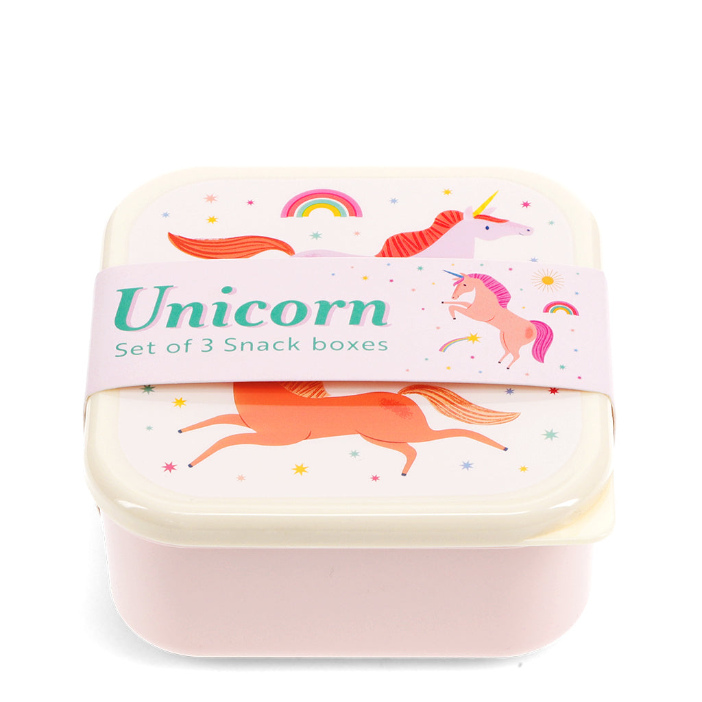 Snackdoosjes (3stuks) Eenhoorn - Unicorn van Rex London