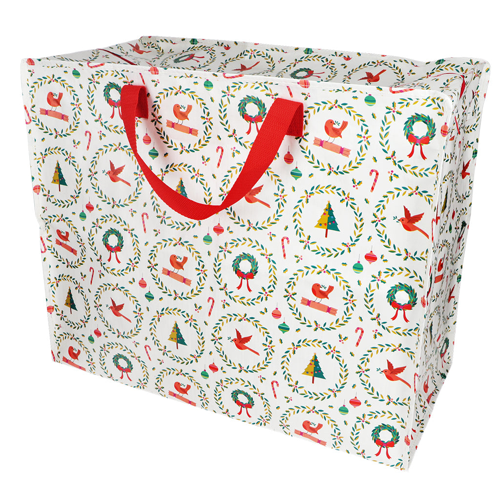 robin wreath jumbo bag