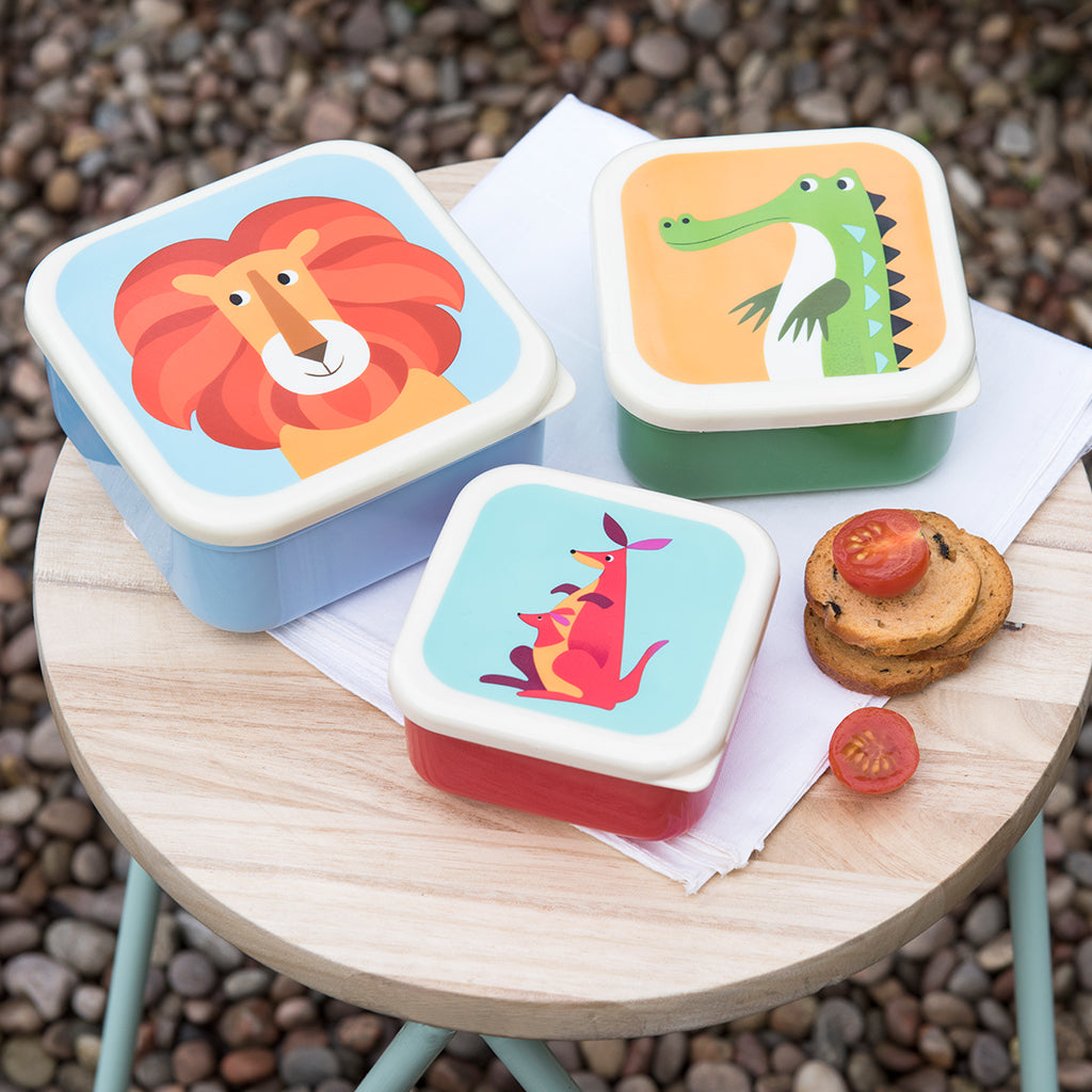 Snackdoosjes (3stuks) Colourful Creatures van Rex London