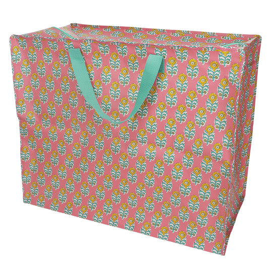 Rex London Jumbo Opbergtas Daksha – XXL Opbergzak met Rits – Stevige Shopper voor Verhuizen, Was & Opslag